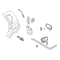 OEM 2011 Chevrolet Aveo Fuel Door Spring Diagram - 96246534