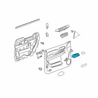 OEM 2014 Chevrolet Suburban 1500 Handle, Inside Diagram - 22855617