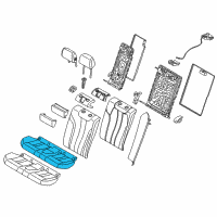 OEM 2019 BMW 530i Foam Section, Seat Diagram - 52-20-7-386-028