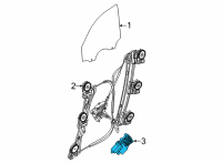 OEM 2022 BMW M235i xDrive Gran Coupe DRIVE FOR WINDOW LIFTER, FRO Diagram - 61-35-9-854-230