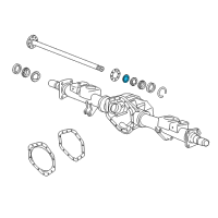 OEM 2014 Chevrolet Silverado 3500 HD Outer Bearing Lock Ring Diagram - 22793218