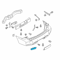 OEM 2017 Nissan Armada Reflex Reflector Assy-Rear,Passenger Side Diagram - 26565-5ZW0A