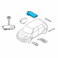 OEM 2014 BMW X1 Electrical Control Module Diagram - 61-35-9-395-656