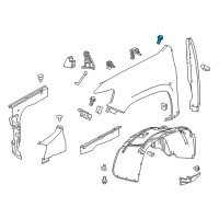 OEM 2015 Chevrolet Impala Molding Nut Diagram - 11570218