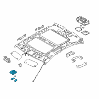 OEM 2014 Kia Cadenza Lamp Assembly-OVERHEADEAD Console Diagram - 928003R013TX