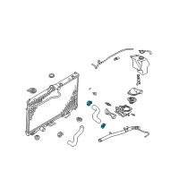 OEM Chrysler Clip-Radiator Hose Diagram - MR404538