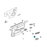 OEM 2007 Honda Accord Switch Assembly, Remote Control Mirror Diagram - 35190-SDA-A31