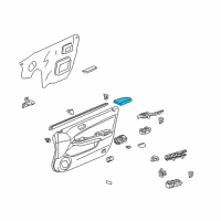 OEM 2005 Honda Accord Armrest Assembly, Right Front Door (Gray) Diagram - 83502-SDA-A21ZB