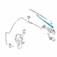 OEM 2012 Hyundai Elantra Windshield Wiper Arm Assembly(Driver) Diagram - 98310-3X500