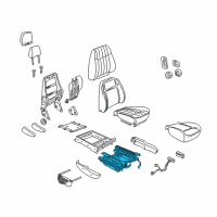 OEM 2001 Chevrolet Venture Adjuster Asm, Driver Seat Diagram - 12454795