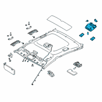 OEM 2019 Kia Forte Lamp Assembly-Overhead C Diagram - 92800M6010WK