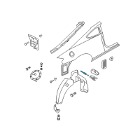 OEM Hyundai Tiburon Catch & Cable Assembly-Fuel Filler Diagram - 81590-2C000