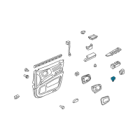 OEM Honda Switch Assembly, Remote Control Mirror (Graphite Black) Diagram - 35190-SJC-C01ZC