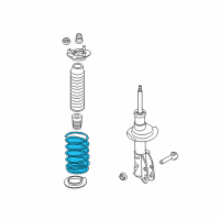 OEM Ford Edge Coil Spring Diagram - BT4Z-5310-E