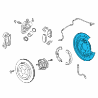 OEM 2019 Cadillac CTS Backing Plate Diagram - 23316747