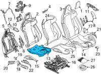OEM 2021 BMW M4 FOAM SECTION, SEAT Diagram - 52-10-8-067-468