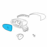 OEM 2014 Kia Rio Outside Rear View G/Holder Assembly, Right Diagram - 876211W050