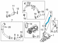 OEM 2021 Chevrolet Trailblazer Water Hose Diagram - 12699841