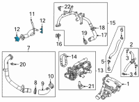 OEM Chevrolet Trailblazer Water Pipe Gasket Diagram - 12666898