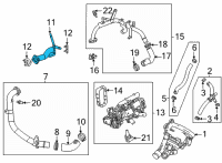 OEM Chevrolet Water Outlet Diagram - 12703635