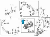 OEM 2021 Chevrolet Trailblazer Thermostat Unit Gasket Diagram - 12666900