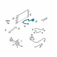 OEM 2008 Saturn Astra Upper Hose Diagram - 13118272