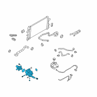 OEM Saturn Thermostat Housing Diagram - 25192231