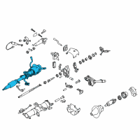 OEM Chevrolet Express 2500 Column Assembly Diagram - 84501609