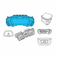 OEM 2019 BMW X7 Instrument Cluster, High Diagram - 62-10-9-432-603