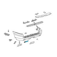 OEM 2015 Toyota Sienna Reflector Diagram - 81920-08010