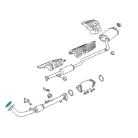 OEM 2016 Honda CR-V Gasket, Exhuast Pipe Diagram - 18212-T2F-A01