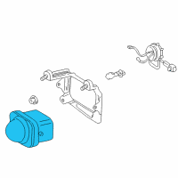 OEM 2002 Toyota Celica Fog Lamp Diagram - 81211-20430