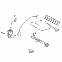 OEM Lexus GX460 Wiper Blade Rubber, Right Diagram - 85214-60120