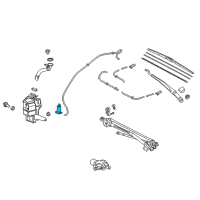 OEM 2016 Toyota Prius Washer Pump Diagram - 85330-04011