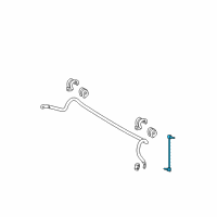 OEM 2009 Hyundai Accent Link Assembly-Front Stabilizer, RH Diagram - 54840-1G500