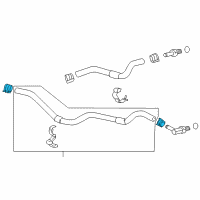 OEM 2022 Toyota Mirai Oil Hose Clamp Diagram - 90466-16004