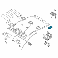 OEM 2018 Hyundai Elantra GT Rear Personal Lamp Assembly, Right Diagram - 92880-G3000-TTX