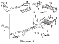 OEM GMC Yukon XL Converter Stud Diagram - 11611369