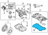 OEM 2022 Hyundai Tucson Gasket-Rocker Cover Diagram - 22441-2M810