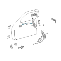 OEM 1998 Toyota 4Runner Lock Rod Diagram - 69712-35040