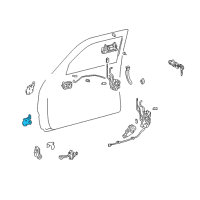 OEM 1998 Toyota 4Runner Upper Hinge Diagram - 68730-34010