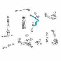 OEM 2000 Toyota 4Runner Stabilizer Bar Diagram - 48811-35400