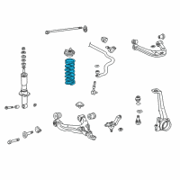 OEM 1999 Toyota 4Runner Coil Spring Diagram - 48131-35320