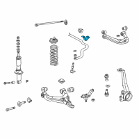 OEM 2000 Toyota 4Runner Stabilizer Bar Clamp Diagram - 48824-35150