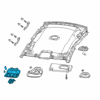 OEM 2015 Chrysler 200 Console-Overhead Diagram - 1WK311L2AH