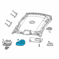 OEM Chrysler Console-Overhead Diagram - 1WH461L2AA