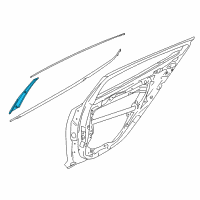 OEM Kia Stinger GARNISH Assembly-Rear Door F Diagram - 83250J5000