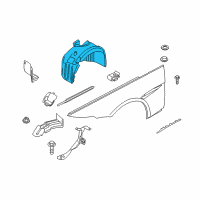 OEM BMW 645Ci Cover, Wheel Housing, Front Left Diagram - 51-71-7-009-715