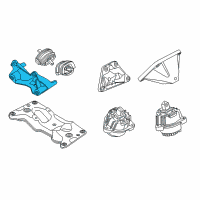 OEM 2012 BMW M6 Transmission Support Bracket Diagram - 22-31-2-284-069