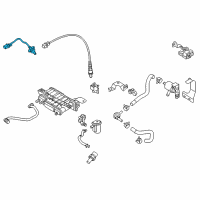 OEM 2020 Hyundai Elantra Sensor Assembly-Oxygen, Front Diagram - 39210-03AA0